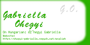 gabriella ohegyi business card